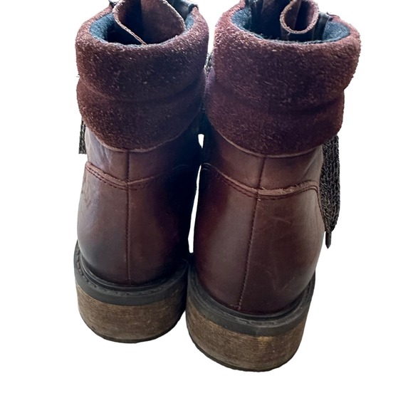 Sam Edelman | Size 7.5 Darrah Hiking Bootie Lace Up Block Heel Round Toe - Picture 7 of 13